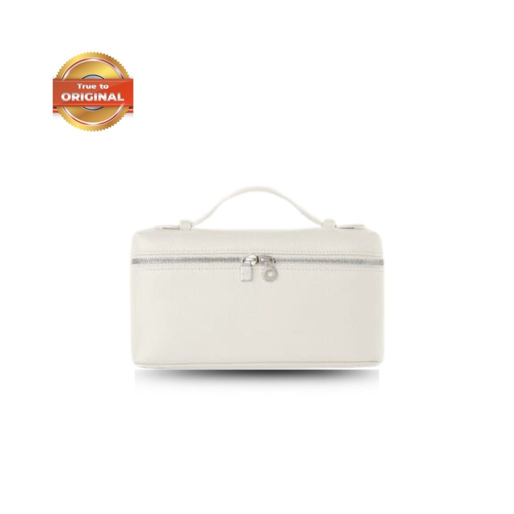 [True-to-ORIGINAL]Loro Piana Extra Pocket L27 Bag Whisper White For Women 6.3 in/16 cm FAN4043 1615