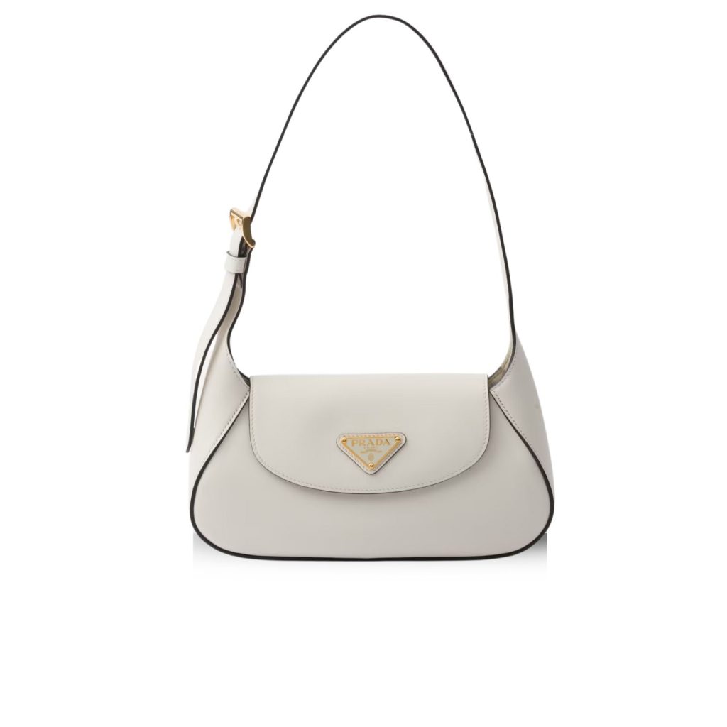 Prada Small Shoulder Bag White For Women 9,8in/25cm