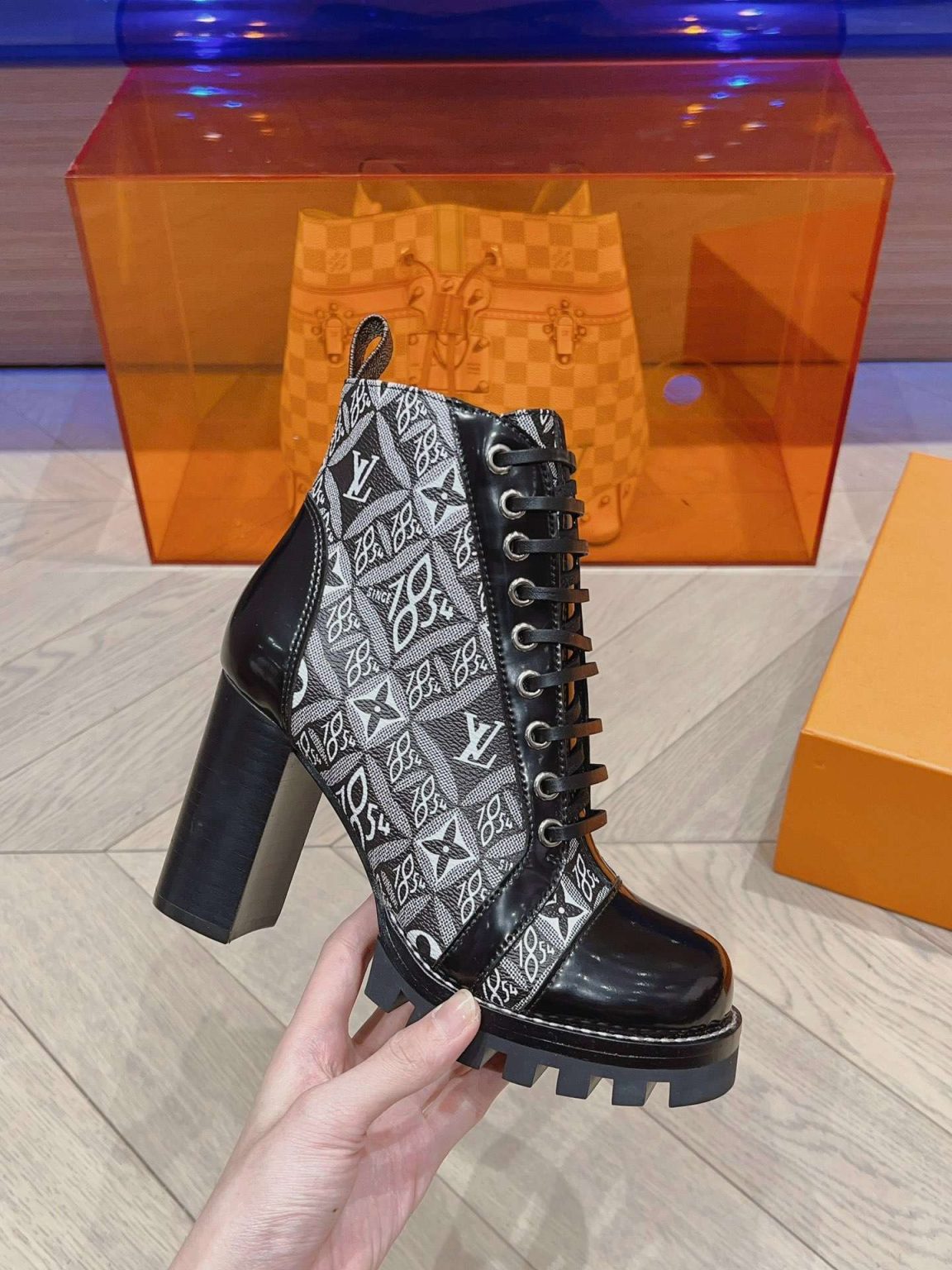 Louis Vuitton Ankle Boots Black For Women