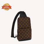 [True-to-ORIGINAL] Louis Vuitton Avenue Sling Bag Brown For Men 12.2in/31cm