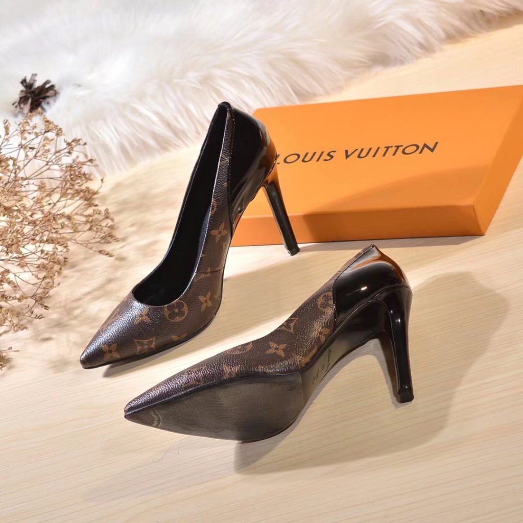 Louis Vuitton Cherie Pump Brown For Women 10cm/3.9in 1A4W3Z