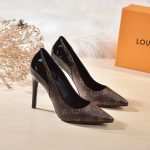 Louis Vuitton Cherie Pump Brown For Women 10cm/3.9in 1A4W3Z