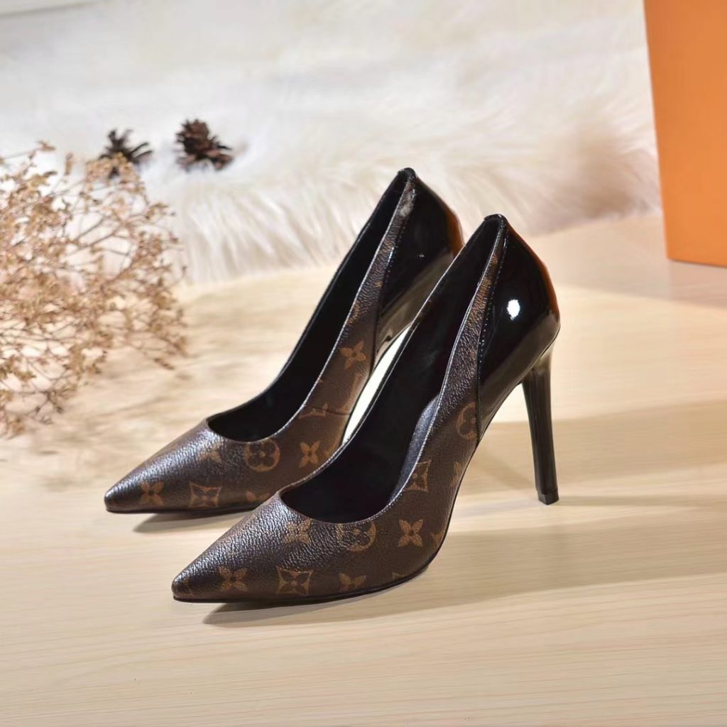 Louis Vuitton Cherie Pump Brown For Women 10cm/3.9in 1A4W3Z