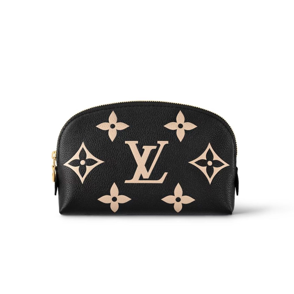 Travel Set: Louis Vuitton Horizon 55 Suitcase + Louis Vuitton Cosmetic PM Pouch Bag + Chanel Square Sunglasses + Dior Diorclub V1U Hat