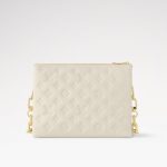 Travel Set Louis Vuitton: Horizon 55 Suitcase White + Coussin PM Monogram Embossed Puffy