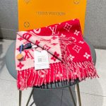 Louis Vuitton Essential LV Scarf Red For Women