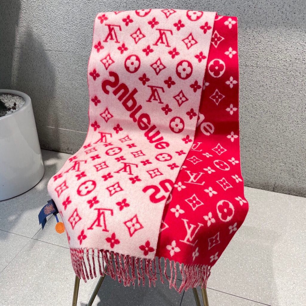 Louis Vuitton Essential LV Scarf Red For Women