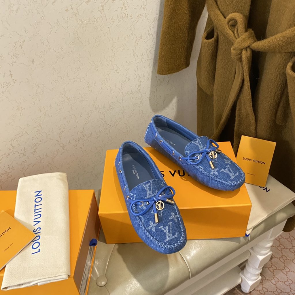 Louis Vuitton Gloria Flat Loafer Blue For Women