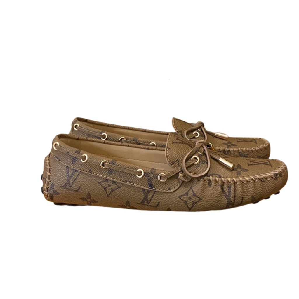 Louis Vuitton Gloria Flat Loafer Brown For Women