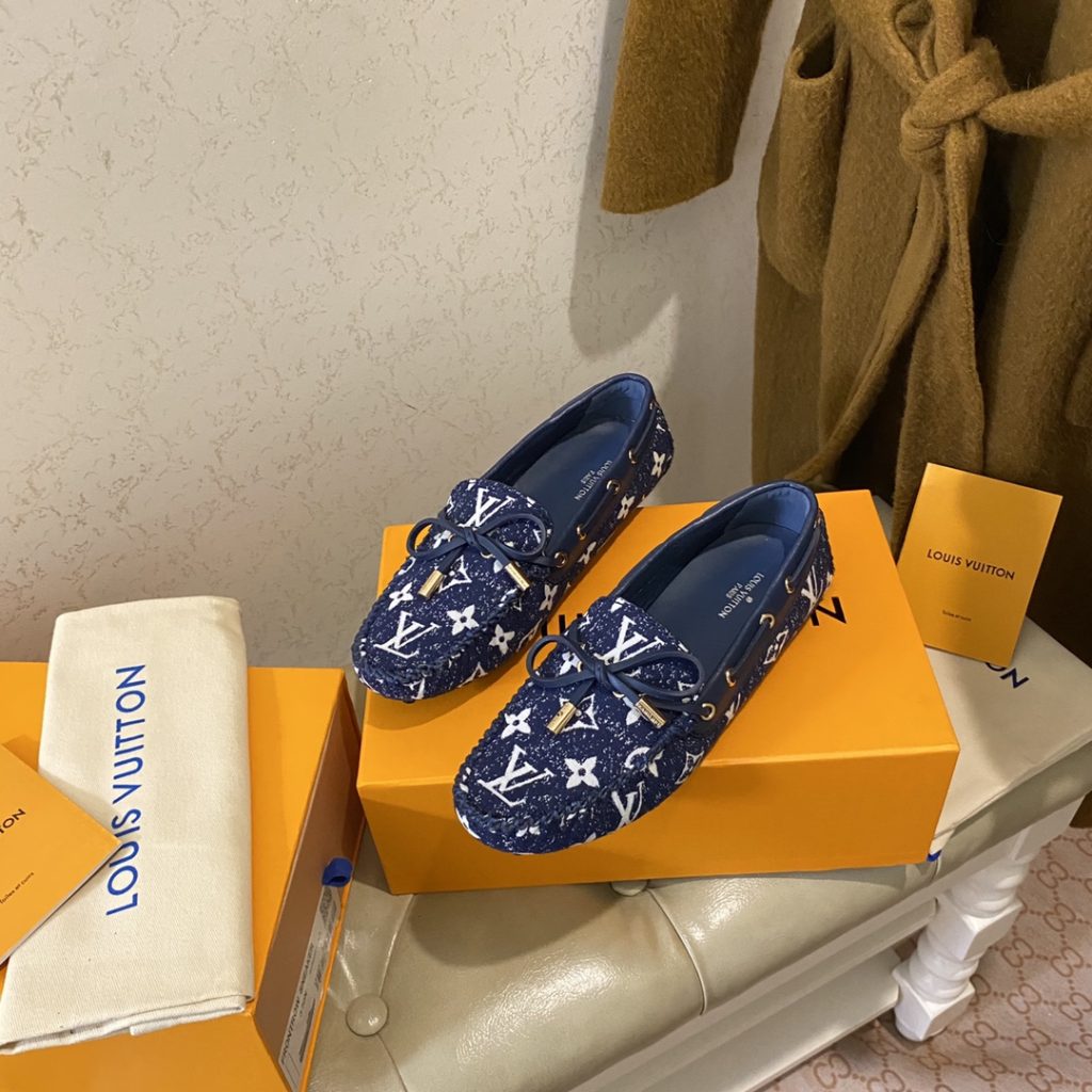 Louis Vuitton Gloria Flat Loafer Blue For Women