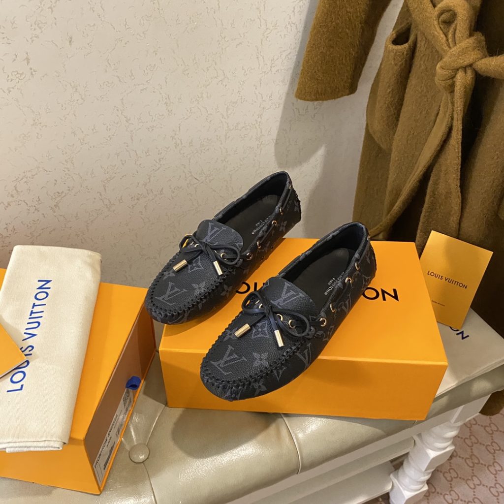 Louis Vuitton Gloria Flat Loafer Black For Women