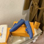 Louis Vuitton Gloria Flat Loafer Blue For Women