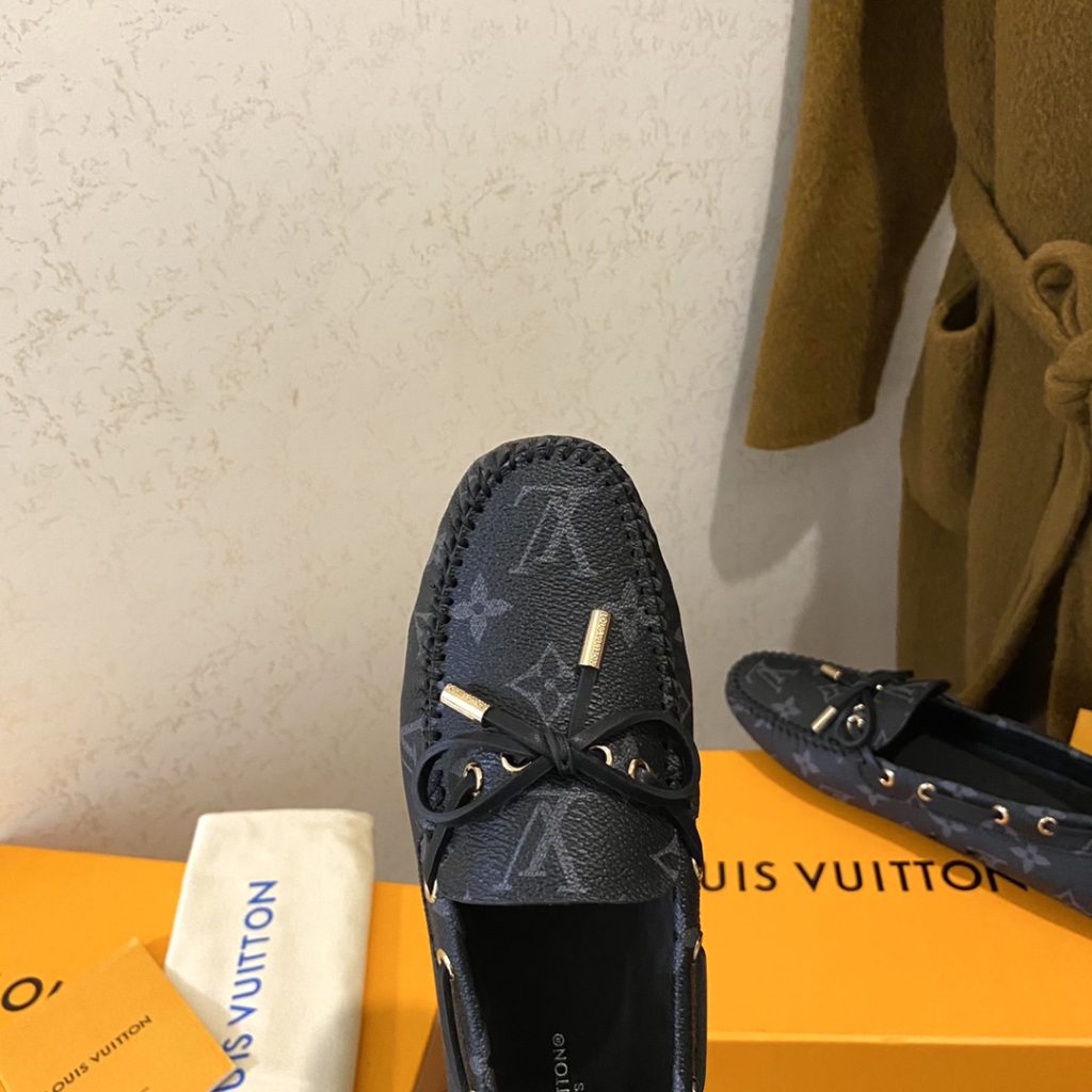 Louis Vuitton Gloria Flat Loafer Black For Women