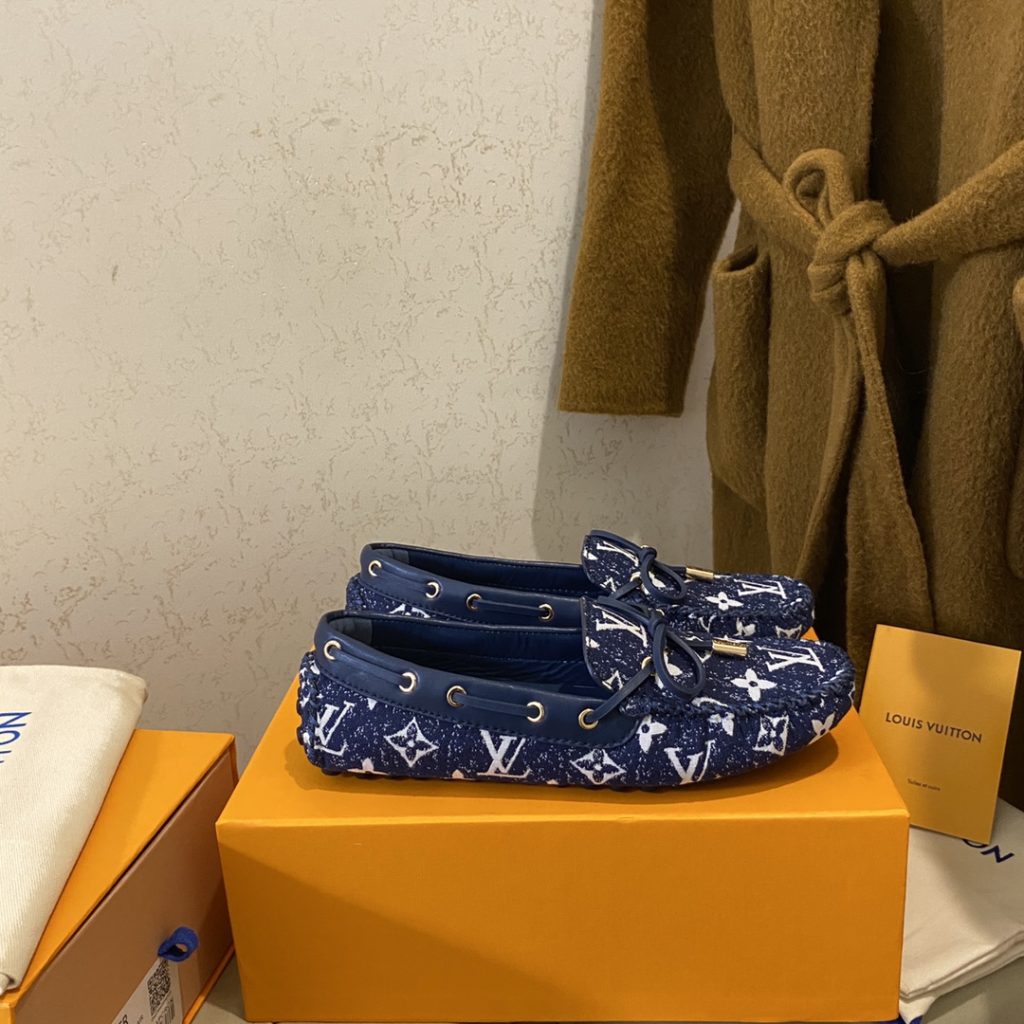 Louis Vuitton Gloria Flat Loafer Blue For Women