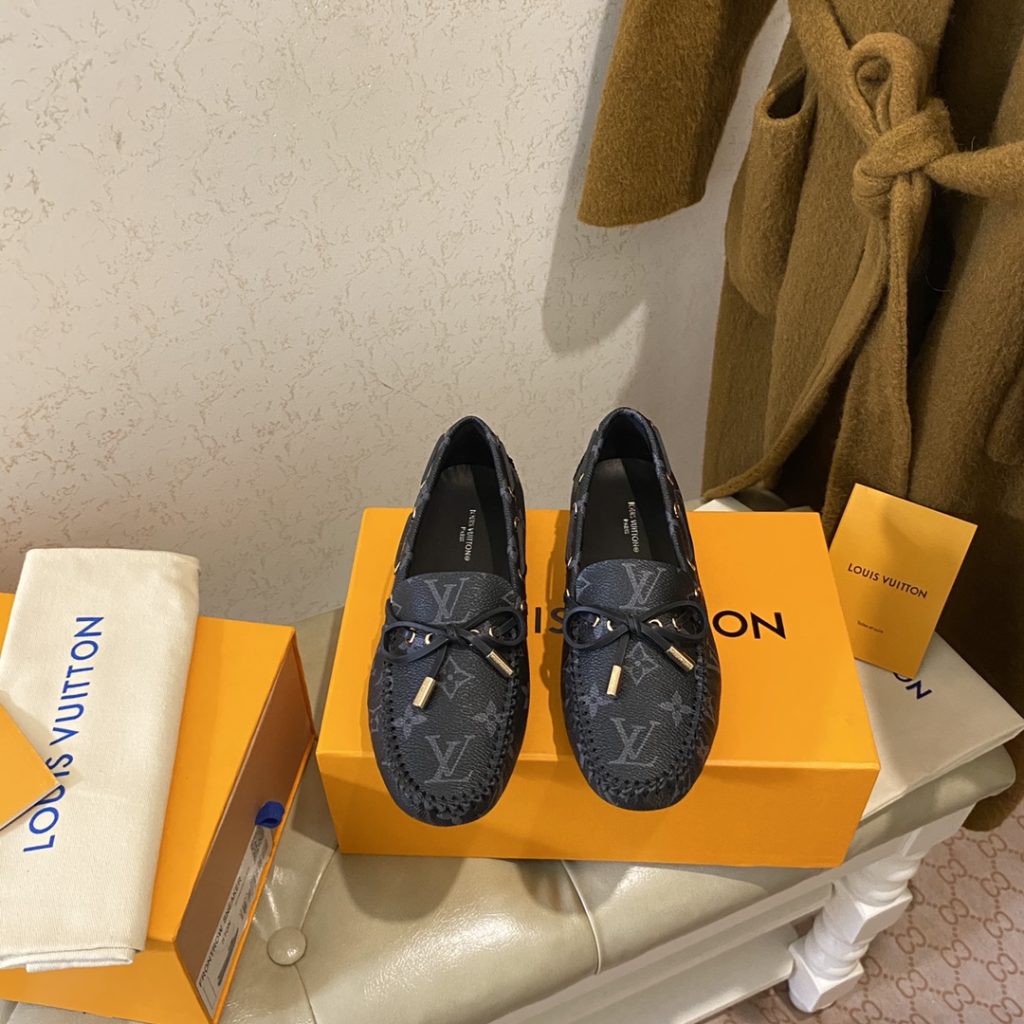 Louis Vuitton Gloria Flat Loafer Black For Women