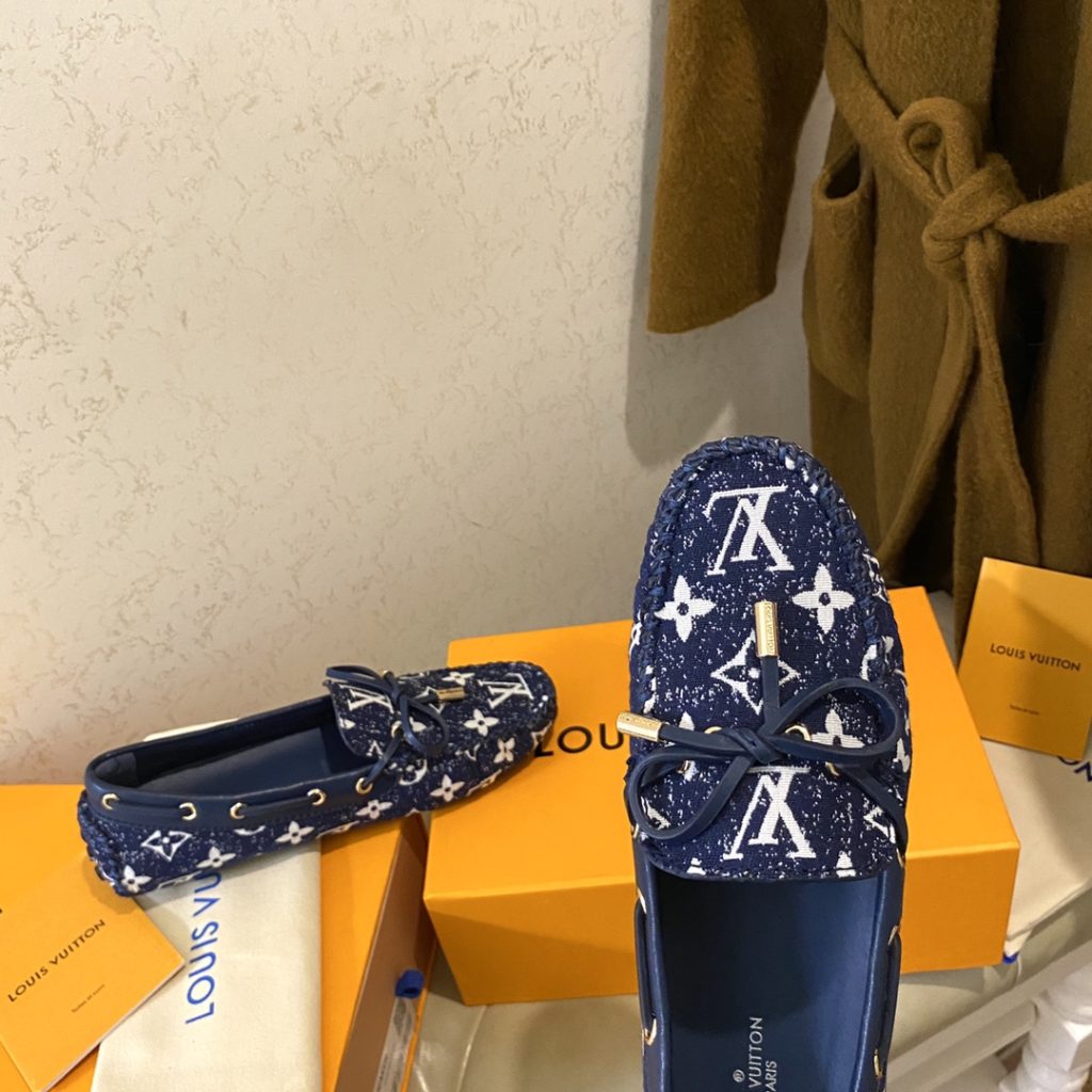 Louis Vuitton Gloria Flat Loafer Blue For Women