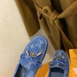 Louis Vuitton Gloria Flat Loafer Blue For Women