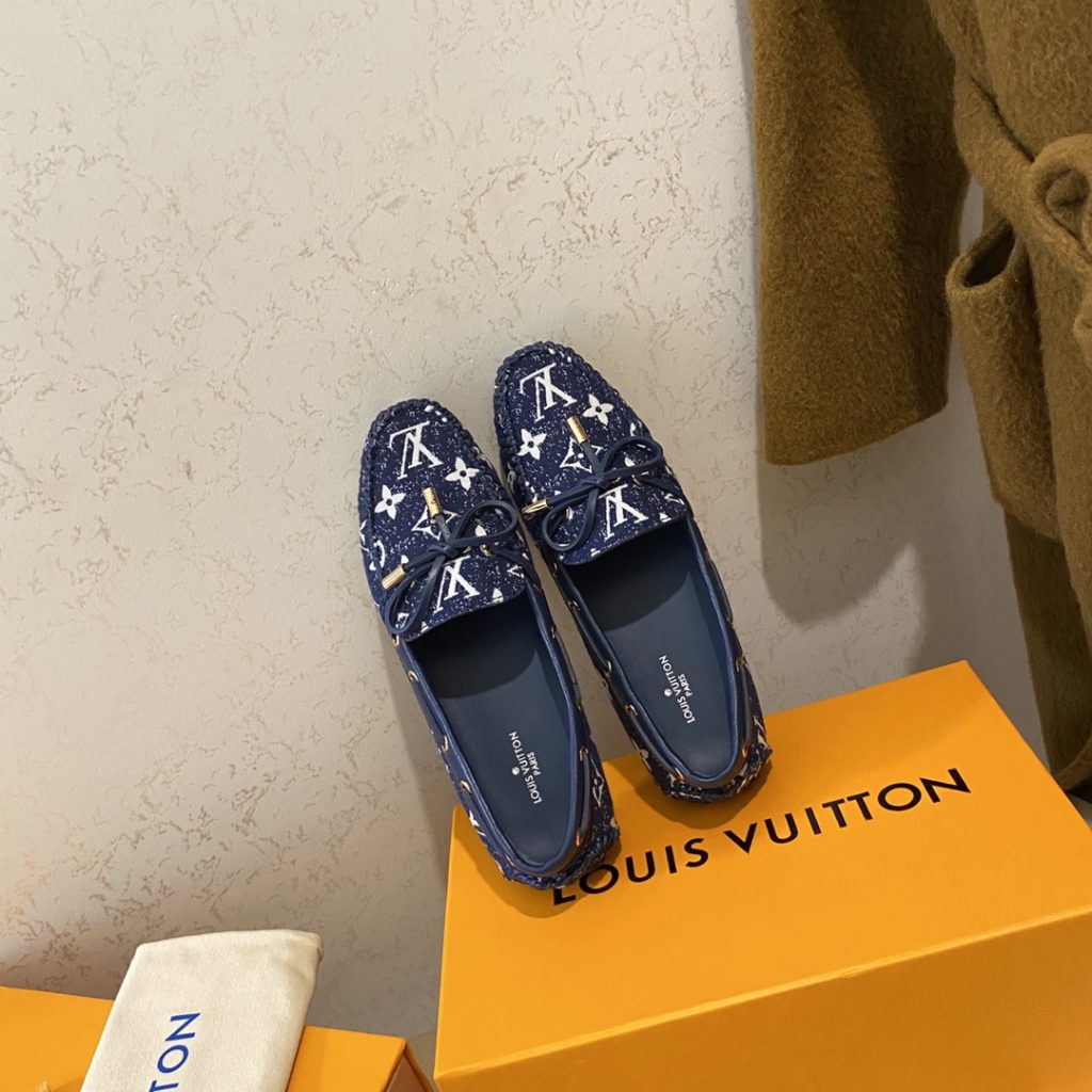 Louis Vuitton Gloria Flat Loafer Blue For Women