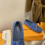 Louis Vuitton Gloria Flat Loafer Blue For Women