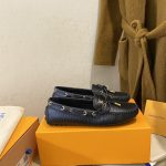 Louis Vuitton Gloria Flat Loafer Black For Women