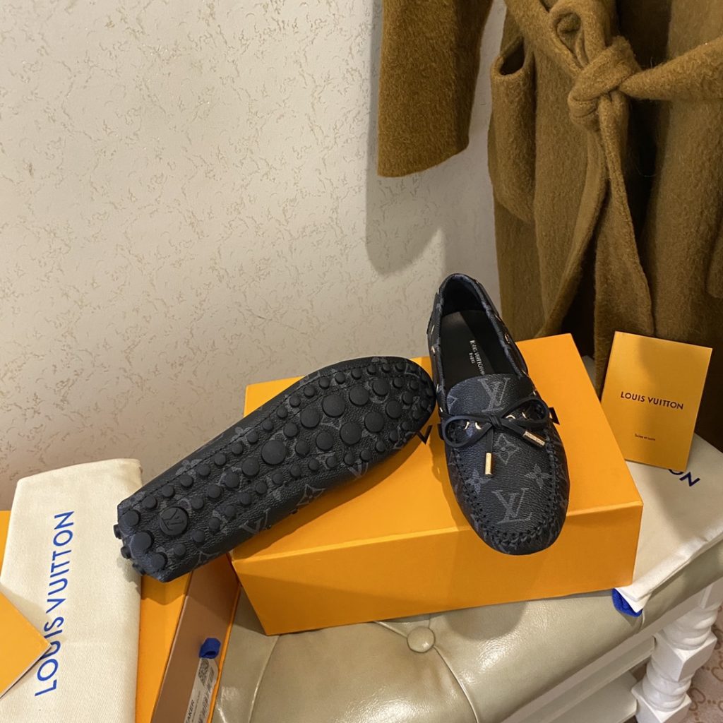 Louis Vuitton Gloria Flat Loafer Black For Women