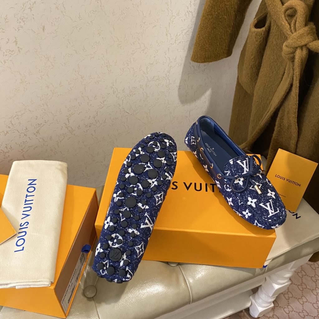 Louis Vuitton Gloria Flat Loafer Blue For Women