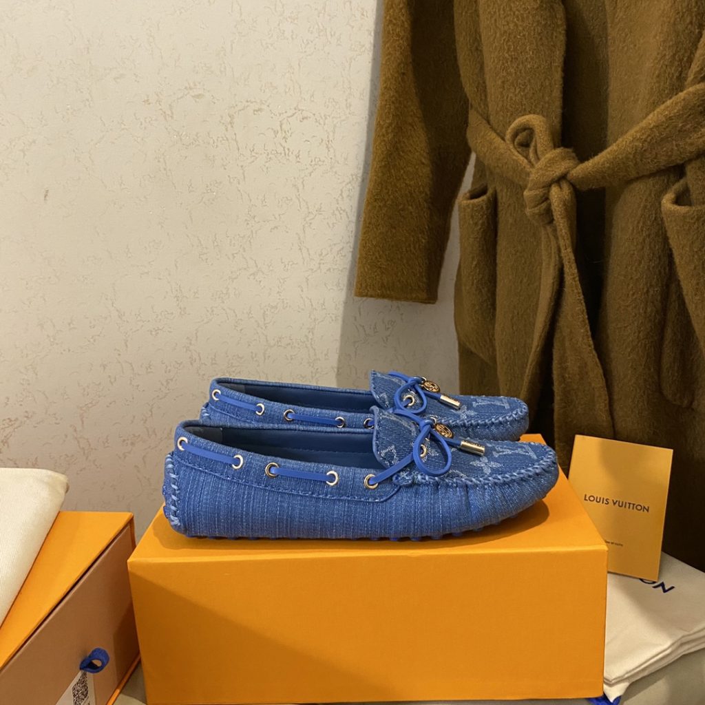 Louis Vuitton Gloria Flat Loafer Blue For Women