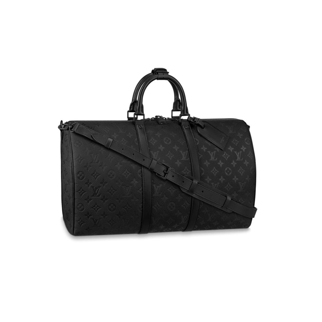 Louis Vuitton Keepall Bandoulière 50 Bag Black For Men 19,7in/50cm M59025