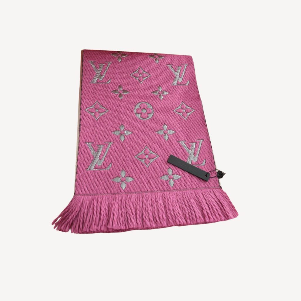 Louis Vuitton LOGOMANIA Scarf Pink For Women