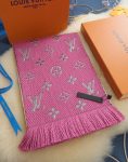 Louis Vuitton LOGOMANIA Scarf Pink For Women