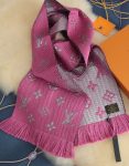 Louis Vuitton LOGOMANIA Scarf Pink For Women