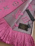 Louis Vuitton LOGOMANIA Scarf Pink For Women