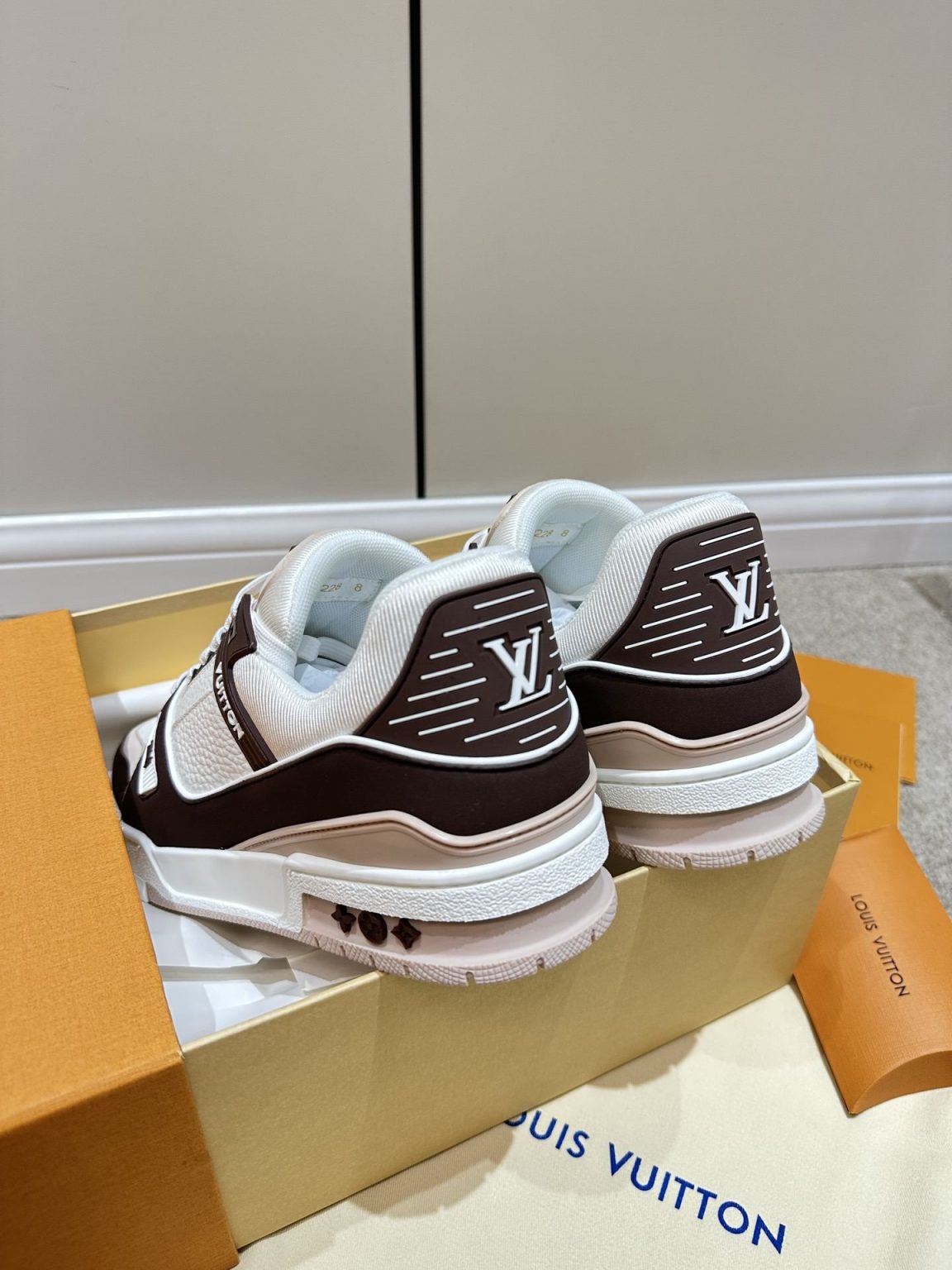 Louis Vuitton LV Trainer Sneaker Dark Brown For Women