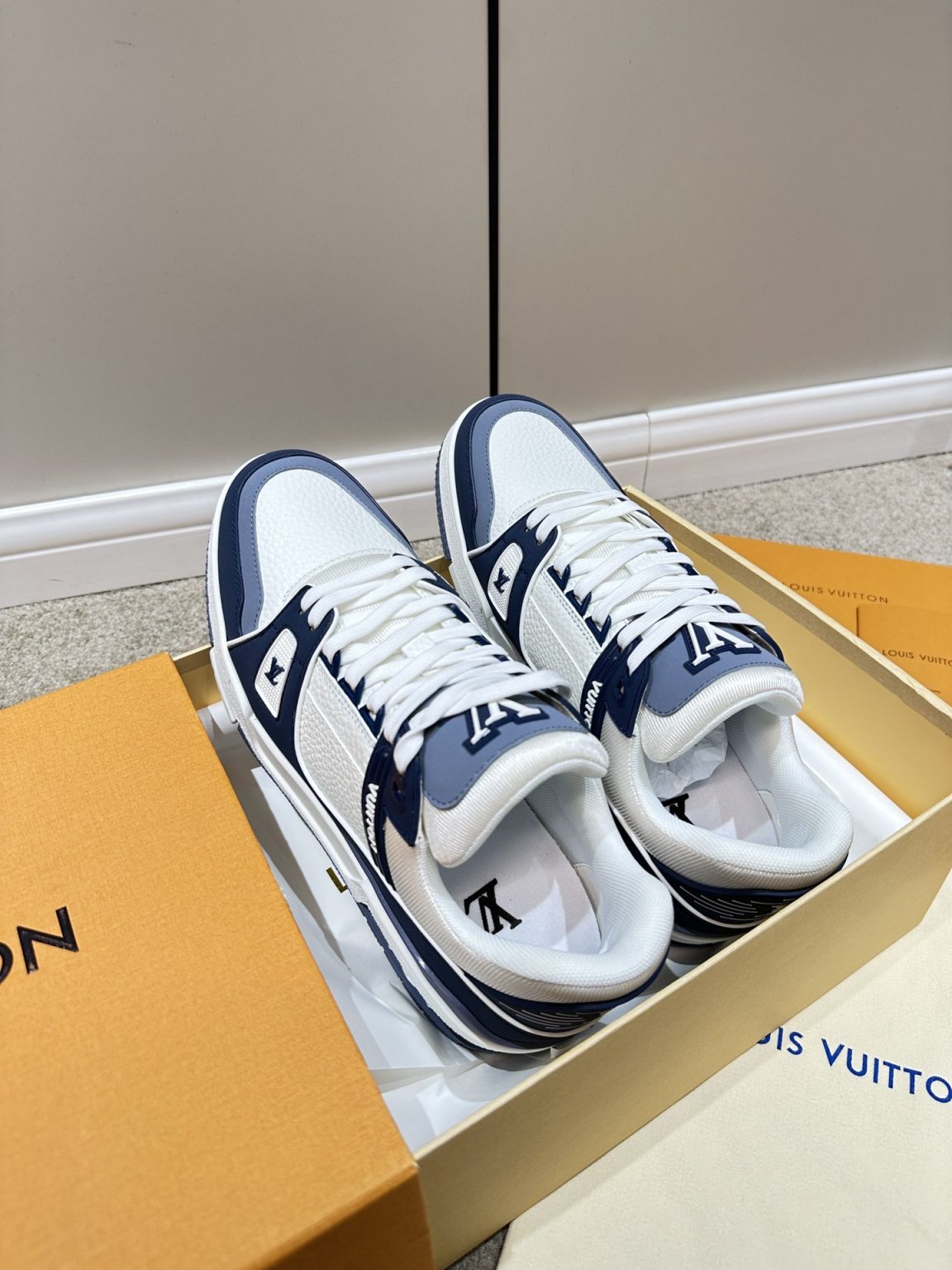 Louis Vuitton LV Trainer Sneaker Blue For Women