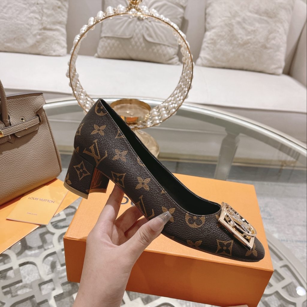 Louis Vuitton Madeleine Pump Brown For Women 4.5cm/1.8in 1A8ND0