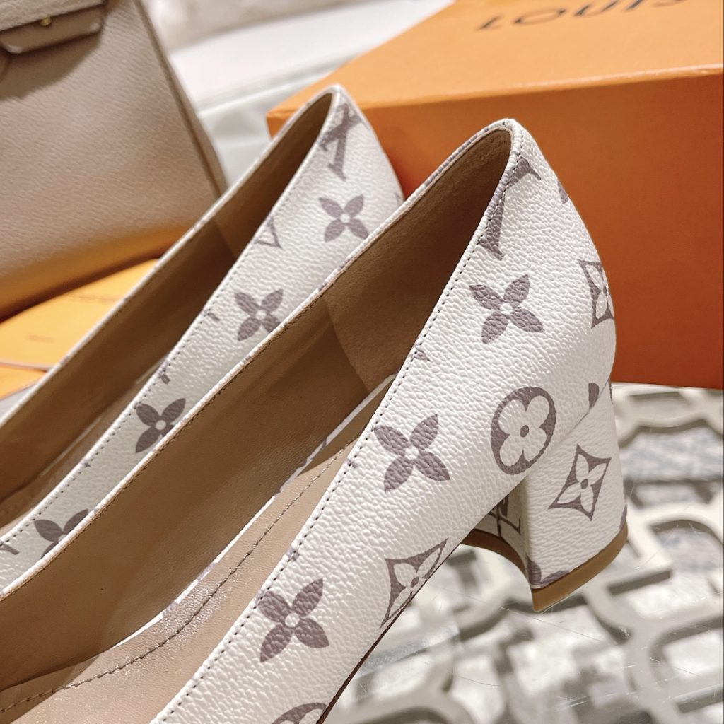 Louis Vuitton Madeleine Pump White For Women 4.5cm/1.8in