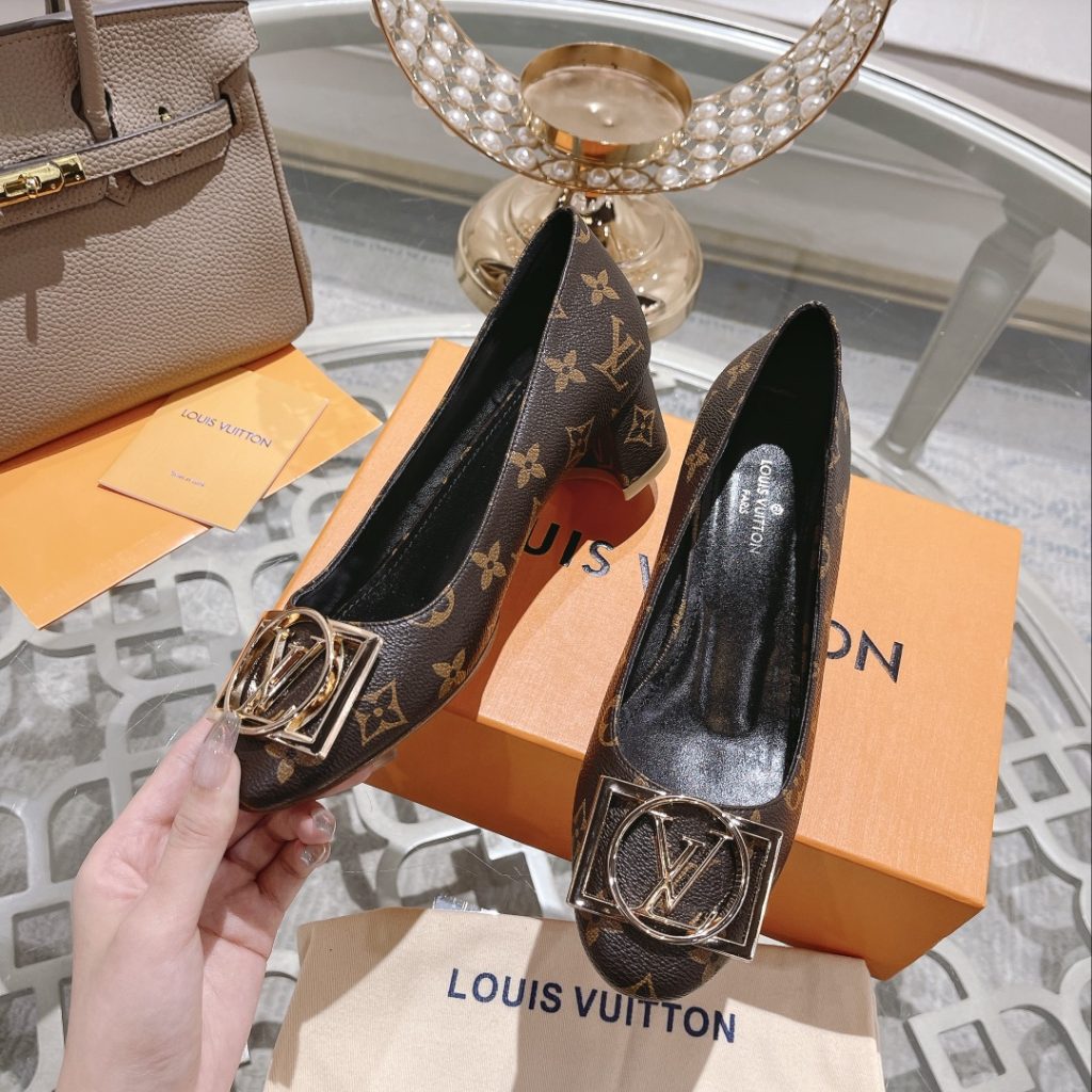 Louis Vuitton Madeleine Pump Brown For Women 4.5cm/1.8in 1A8ND0