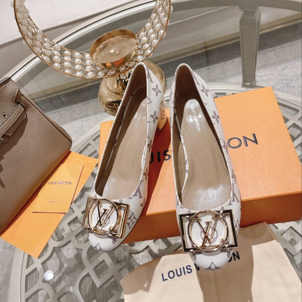 Louis Vuitton Madeleine Pump White For Women 4.5cm/1.8in