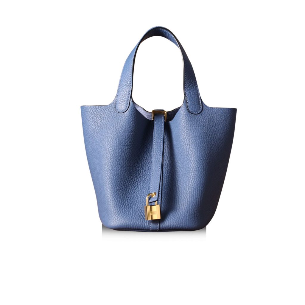 Hermes Picotin Lock 18 Blue Bag For Women, Women’s Handbags 7.1in/18cm