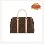 [True-to-ORIGINAL] Louis Vuitton Soufflot BB Monogram Canvas Pink And Brown For Women M44815