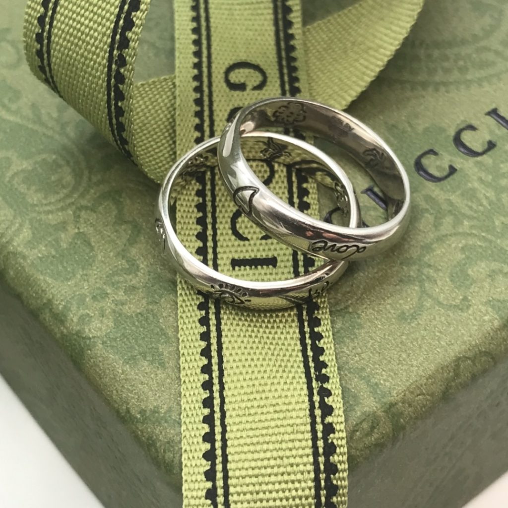 Gucci Natural Love Ring Silver For Women