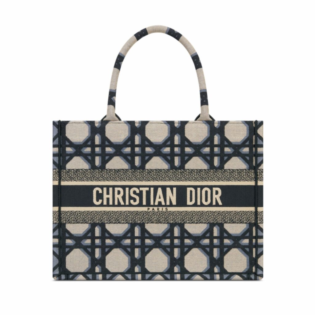 Christian Dior Medium Dior Book Tote Beige And Blue Bag For Women M1296ZZAU_M928- 14 Inches/ 36 Cm