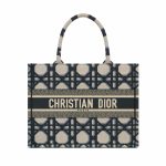 Christian Dior Medium Dior Book Tote Beige And Blue Bag For Women M1296ZZAU_M928- 14 Inches/ 36 Cm