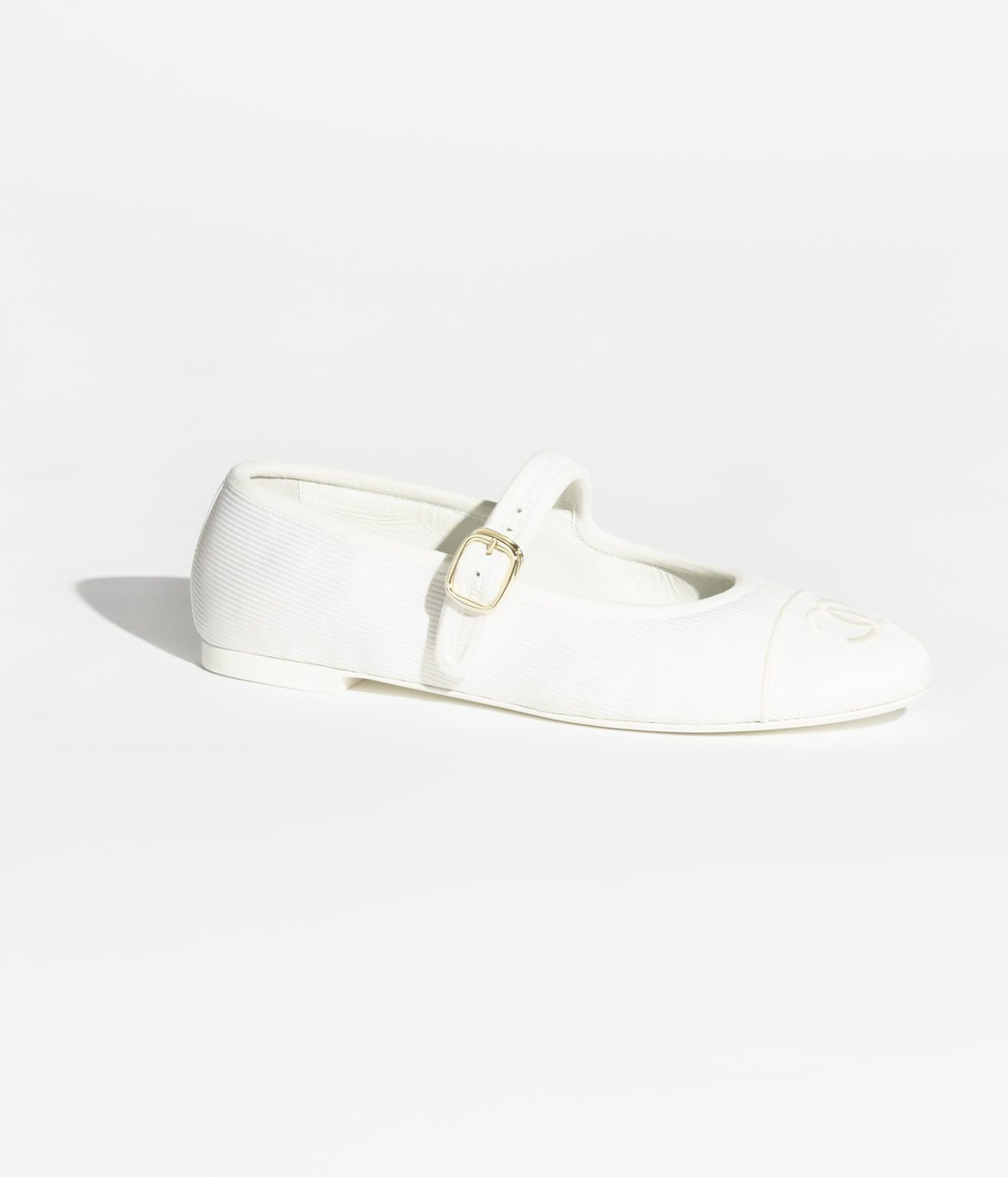 Chanel Mary Janes White For Women G45503 B16406 NX269