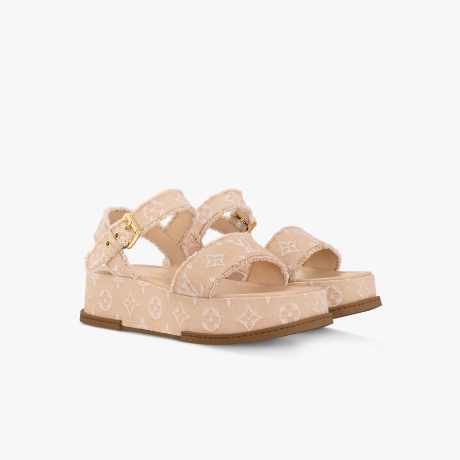 Louis Vuitton Maya Flatform Sandal For Women- 1ACYCL