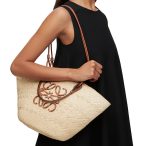 Loewe Medium Anagram Basket Bag Beige For Women 18.1 Inches/ 46 Cm A223T43X02