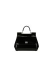 DOLCE&GABBANA Medium Sicily Bag In Polished Black For Women BB6002AI41380999