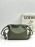 Loewe Mini Flamenco Clutch Black/Brown/Dark Green/Green For Women 9.4in / 23.9cm A411FC2X37