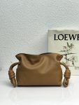 Loewe Mini Flamenco Clutch Black/Brown/Dark Green/Green For Women 9.4in / 23.9cm A411FC2X37