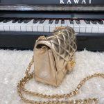 Chanel Mini Flap Bag Gold For Women 17cm / 6.63in